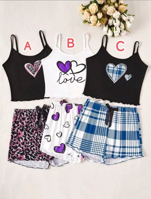Juego blusa y short